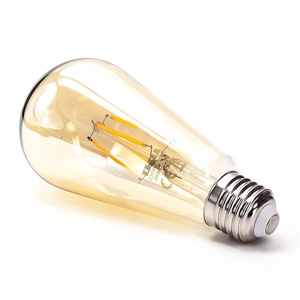 LED Bulb TESLA LED CONE BULB VINTAGE, E27, 4W, 380lm, 2400K Warm White Lateral view