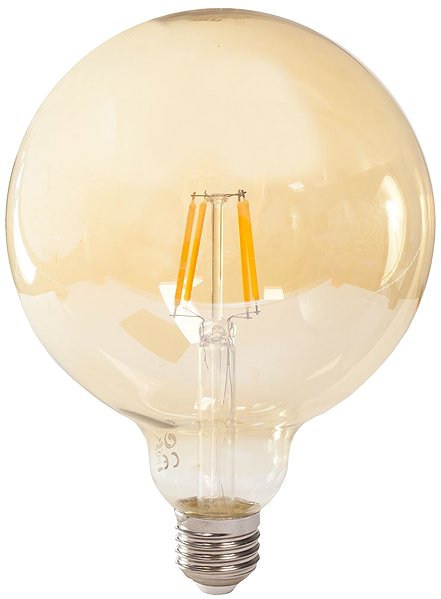 LED-Birne Tesla - LED Birne GLOBE G125 VINTAGE - E27 - 4,2 Watt - 230 Volt - 380 lm - 2400 K - 360° - gold ...