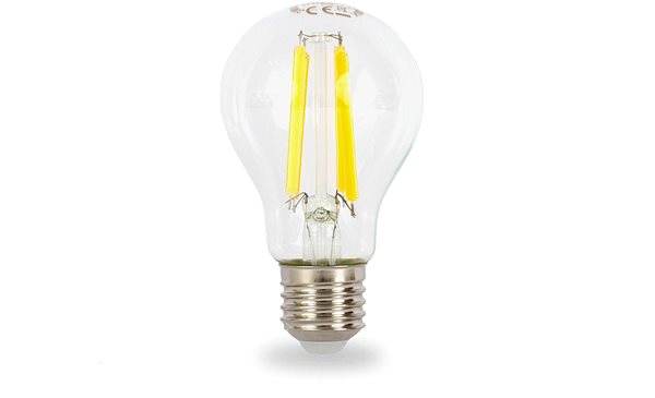 LED žiarovka Tesla – LED žiarovka FILAMENT RETRO, E27, 11 W, 230 V, 1 521 lm, 25 000 h, 3 000 K teplá biela, 360st,číra ...