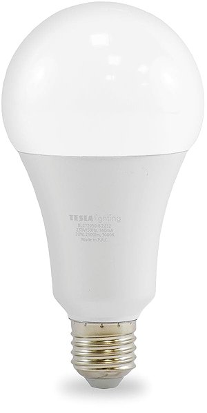 LED-Birne Tesla - LED-Glühbirne BULB E27, 20W, 230V, 2500lm, 25 000h, 3000K warmweiß 220° ...