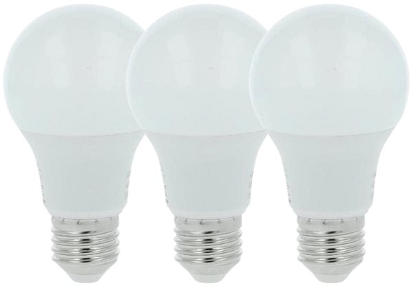 LED žiarovka Tesla – LED žiarovka BULB E27, 9 W, 230 V, 1055 lm, 25000 h, 6500 K studená biela, 220 st. 3 ks v balení ...