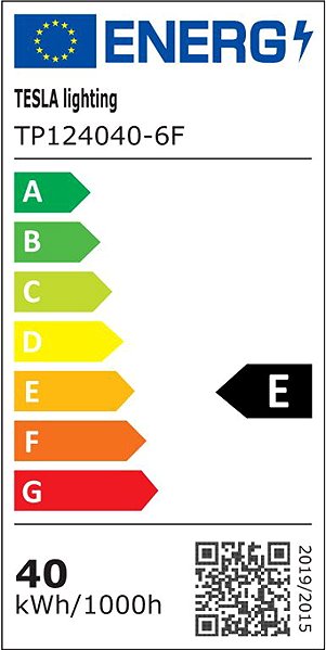 Deckenleuchte Tesla Tri-proof LED 1200 mm, 40 W, 230 V, 5200 lm, 4000 K, IP66 Energielabel