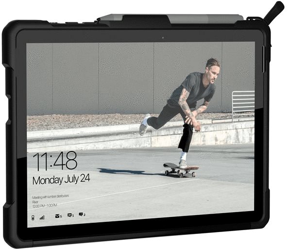 Tablet-Hülle UAG Metropolis Case Black Surface Go/Go 2/Go 3 Lifestyle