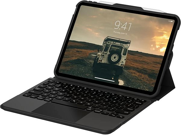 Tablet tok billentyűzettel UAG Rugged Bluetooth Keyboard with Trackpad UK English iPad 10.9