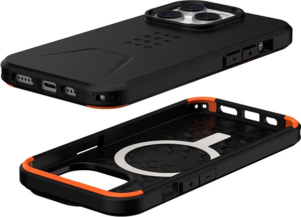 Handyhülle UAG Civilian MagSafe Black Cover für das iPhone 14 Pro ...