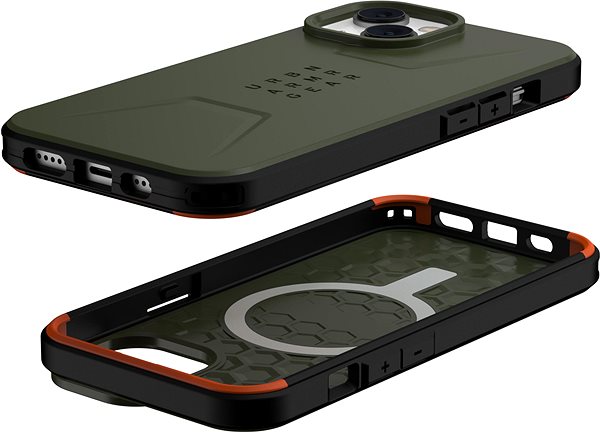 Kryt na mobil UAG Civilian MagSafe Olive iPhone 14 ...