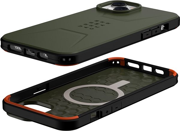 Handyhülle UAG Civilian MagSafe Olive Cover für das iPhone 14 Max ...