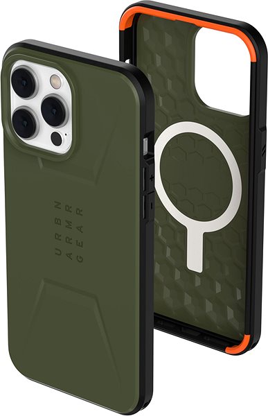 Kryt na mobil UAG Civilian MagSafe Olive iPhone 14 Pro Max ...