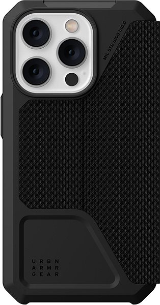 Kryt pre mobil UAG Metropolis Folio Kevlar Black iPhone 14 Pro .