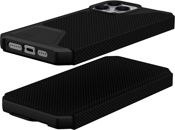 Kryt na mobil UAG Metropolis Folio Kevlar Black iPhone 14 Pro Max ...