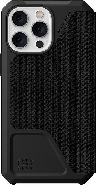 Kryt na mobil UAG Metropolis Folio Kevlar Black iPhone 14 Pro Max ...
