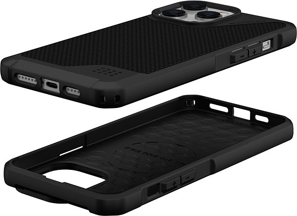 Handyhülle UAG Metropolis LT MagSafe Kevlar Black Cover für das iPhone 14 Pro Max ...
