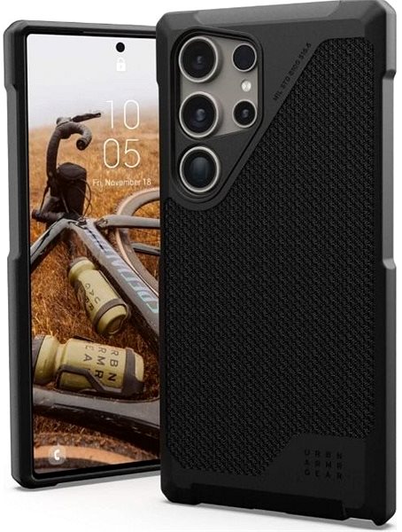 Kryt na mobil UAG Metropolis LT with Magnet Kevlar Black Samsung Galaxy S24 Ultra ...