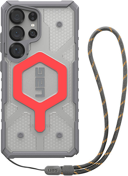 Handyhülle UAG Pathfinder Clear w/Magnet Active Lava Lanyard Samsung Galaxy S25 Ultra ...