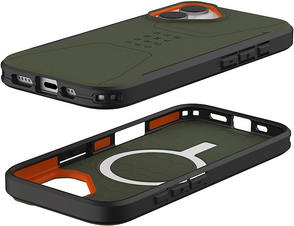 Telefon tok UAG Civilian Magsafe Olive Orange iPhone 17 tok ...