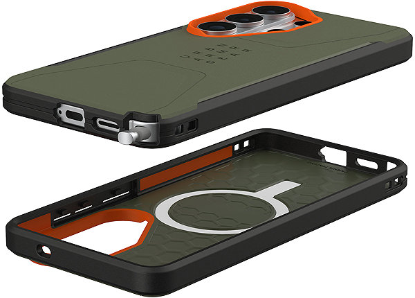 Telefon tok UAG Civilian Olive Drab Orange Samsung Galaxy S26 Ultra tok ...
