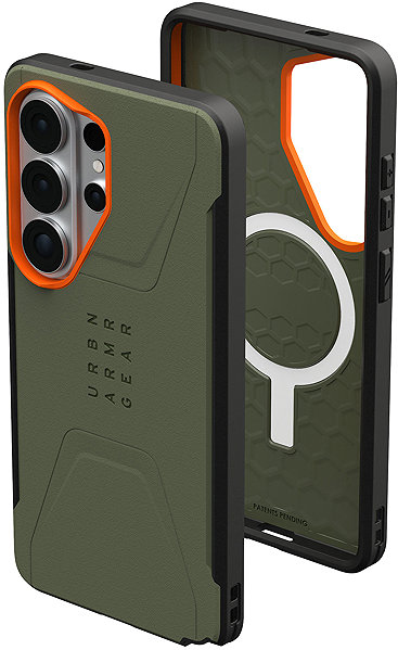 Telefon tok UAG Civilian Olive Drab Orange Samsung Galaxy S26 Ultra tok ...