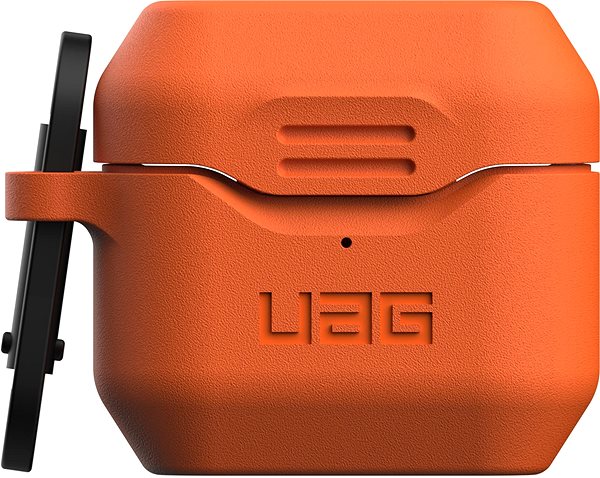 Fülhallgató tok UAG Standard Issue Silicone Case Orange Apple AirPods 3 2021 Képernyő