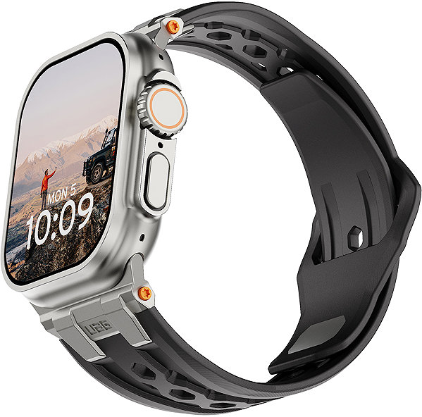 Armband UAG Monarch Strap Apple Watch 49 mm / 46 mm / 45 mm / 44 mm / 42 mm Black Titanium ...