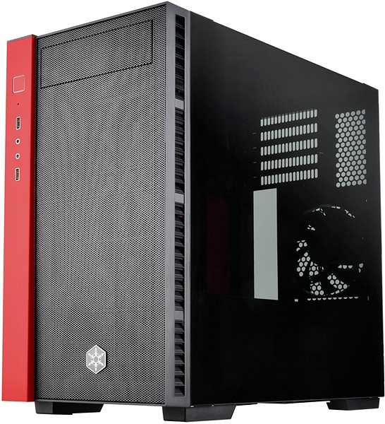 PC Case SilverStone Redline RL08 RGB, Red Lateral view