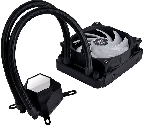 Water Cooling SilverStone PF120 PermaFrost ARGB Lateral view