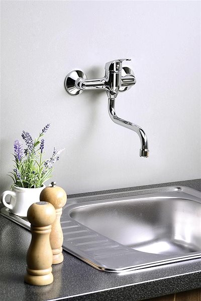 Tap AQUALINE Washbasin/Sink Tap 150 Wall-mounted Lifestyle