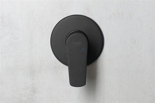 Tap AQUALINE Concealed Mixer 1 Output Black Matt Lifestyle