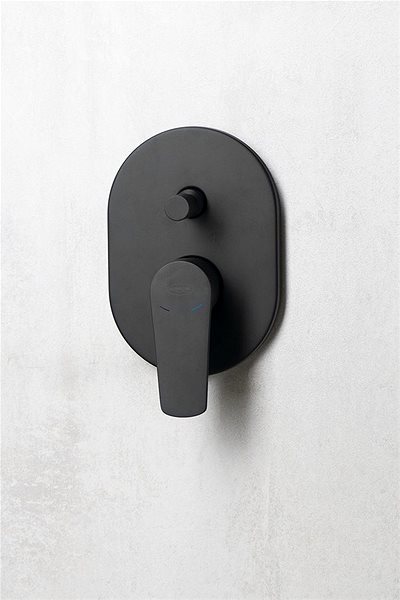 Tap AQUALINE Concealed Tap 2 Outputs Black Matt Lifestyle