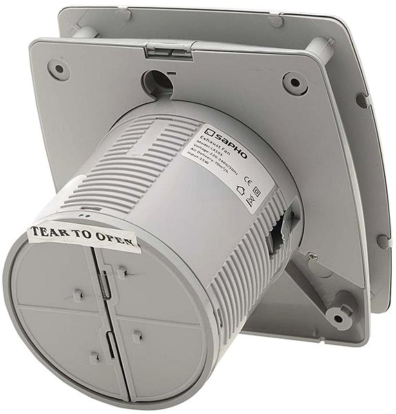 Ventilátor do kúpeľne SAPHO LEX kúpeľňový ventilátor axiálny, potrubie 100 mm, nerez LX103 ...