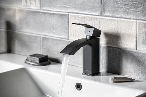 Tap SAPHO GINKO 35 basin mixer without spout, black matt 1101-02B Lifestyle