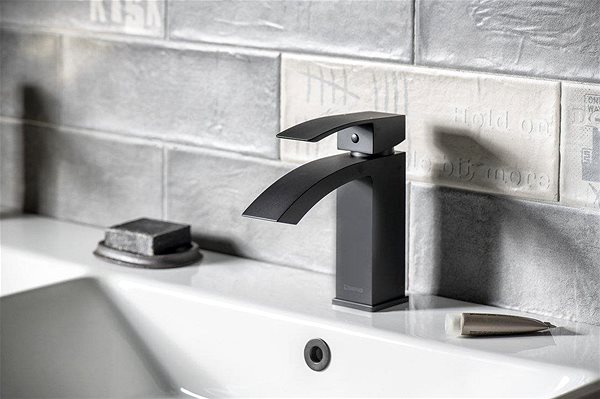 Tap SAPHO GINKO 25 basin mixer without spout, black matt 1101-06B Lifestyle