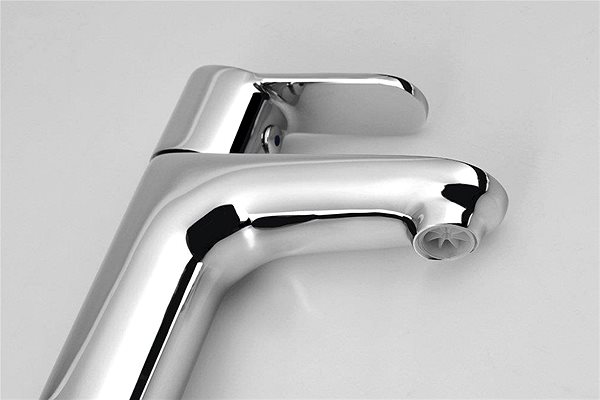 Tap SAPHO SMALL pedestal washbasin valve, 113 mm, chrome SM23 Lateral view
