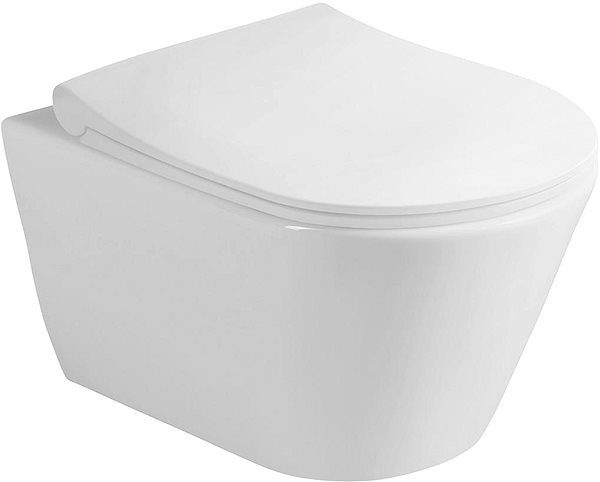 WC misa SAPHO AVVA závesná WC misa Rimless, 35,5 × 53 cm, biela 100314 ...