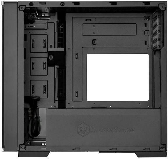 PC skrinka SilverStone Lucid LD01 Black Bočný pohľad
