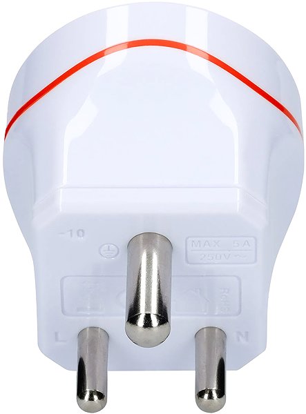 Reiseadapter Solight nach Indien, Typ D ...