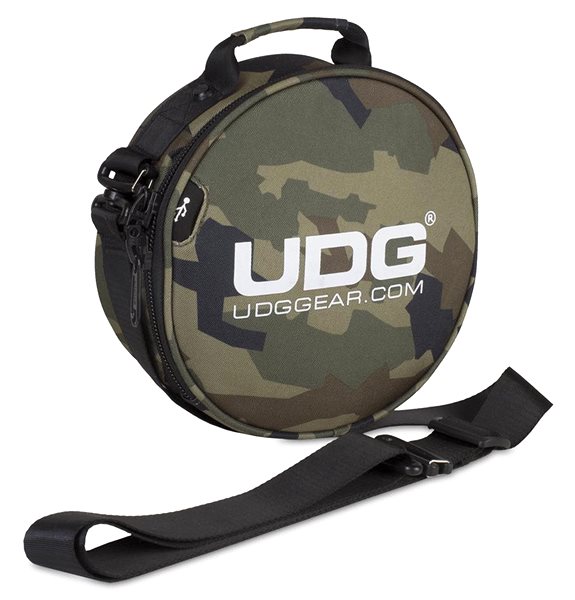 Headphone Case UDG Ultimate Digi Headphone Bag Black Camo, Orange Inside Accessory