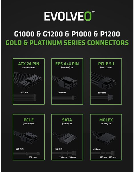 PC Power Supply EVOLVEO P1200 ...