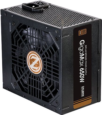 PC Power Supply Zalman GigaMax ZM650-GVII Lateral view