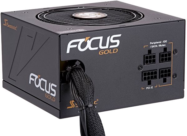 PC-Netzteil Seasonic Focus 650 Gold Semi-Modular Seitlicher Anblick