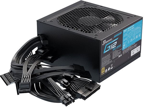 PC Power Supply Seasonic G12 GC-550 Gold Lateral view