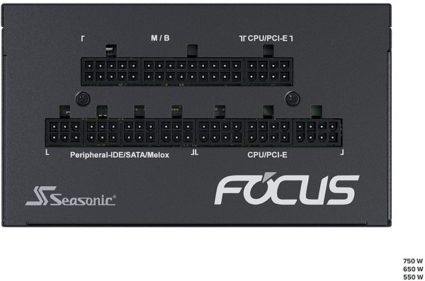 PC zdroj Seasonic Focus GX 550 W Gold Možnosti pripojenia (porty)