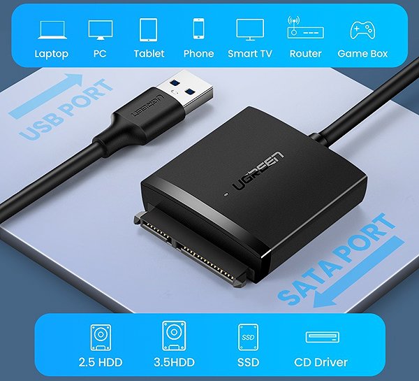 Adapter UGREEN USB 3.0 to SATA Converter ...