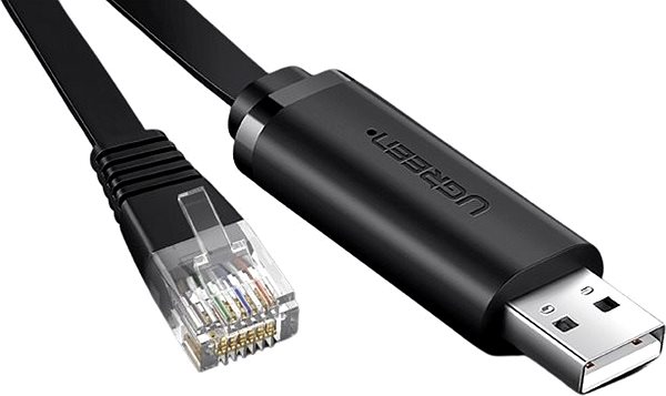 Datenkabel Ugreen USB to RJ45 Console Cable 3M Anschlussmöglichkeiten (Ports)