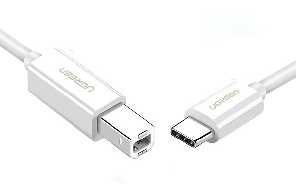 Datový kabel UGREEN USB-C to USB 2.0 Print Cable 1m White Možnosti připojení (porty)