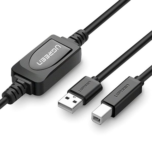 Dátový kábel UGREEN USB 2.0 A Male to B Male Active Printer Cable 10 m Black Možnosti pripojenia (porty)