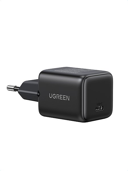 Wall Charger UGREEN Mini 30W PD GaN Tech Charger +1M USB-C Cable ...