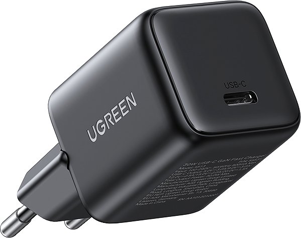 Wall Charger UGREEN Mini 30W PD GaN Tech Charger +1M USB-C Cable ...