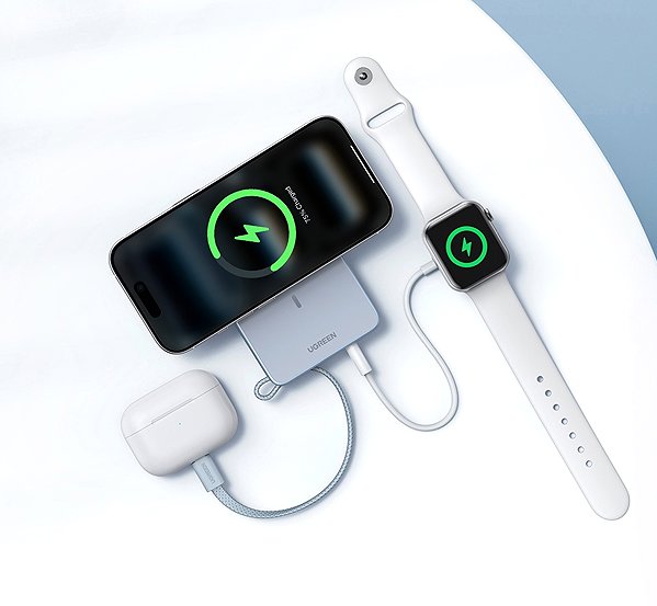 Power Bank UGREEN Magnetic Wireless Power Bank 10000mAh ...