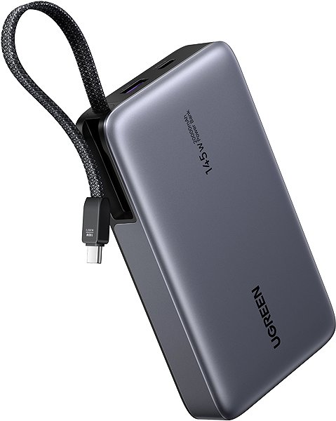 Power Bank UGREEN 145W Power Bank with Built-in Cable ...