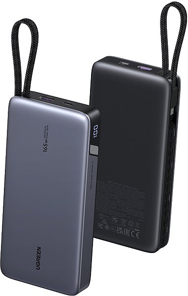 Power Bank UGREEN 165W Power Bank with Built-in Cable ...